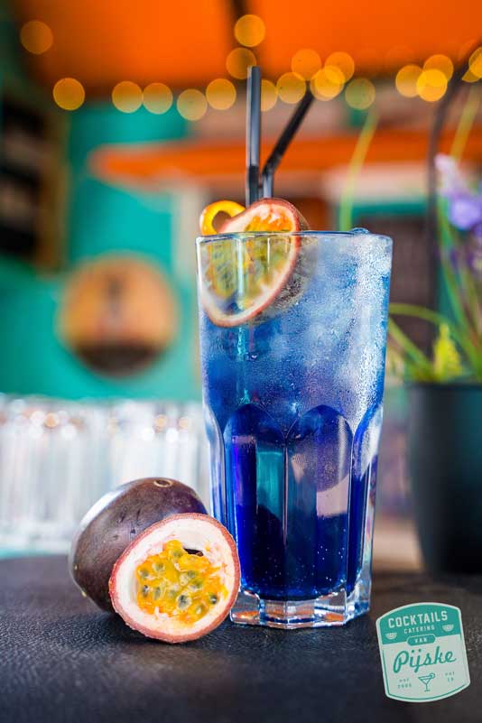 Dranken catering, blauwe cocktail.