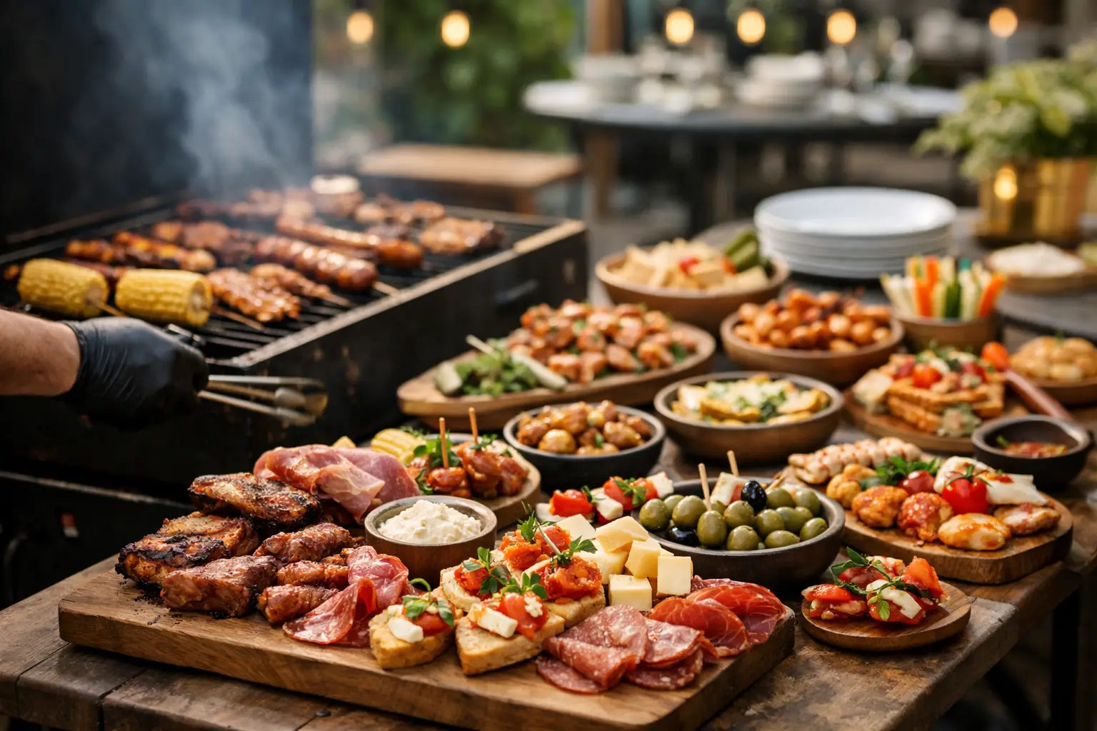 BBQ catering of tapasbuffet voor elk feest