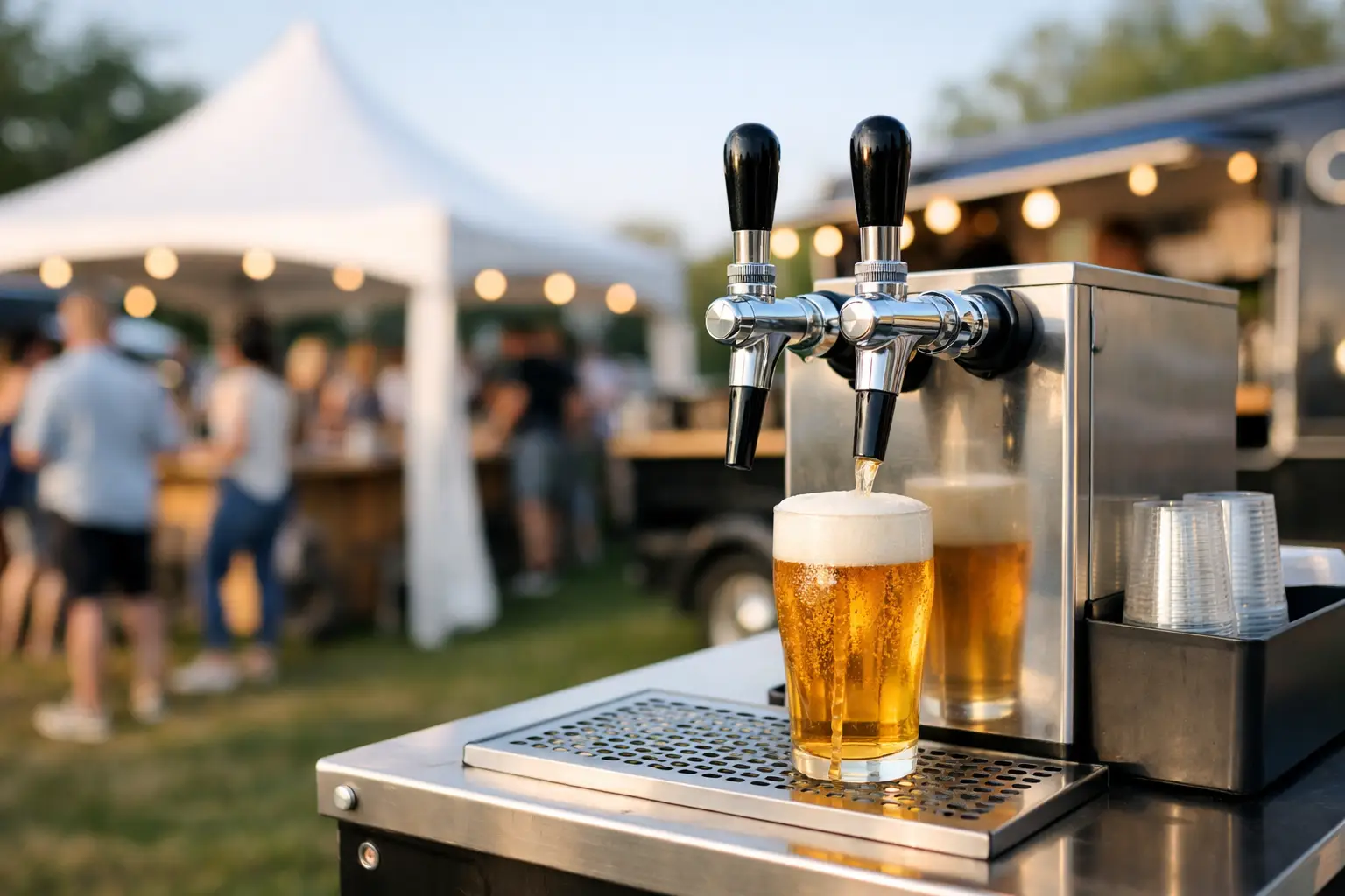 Een mobiele biertap voor evenement kiezen