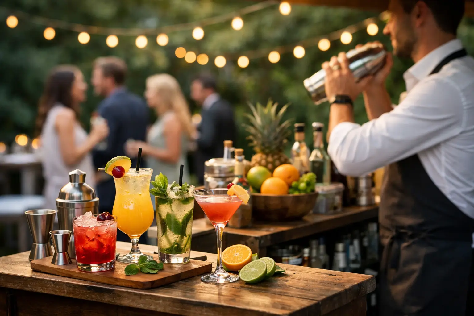 Wat is een mobiele cocktailbar voor je feest?