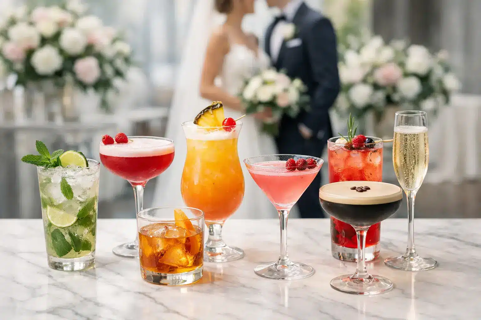 8 populaire cocktails voor trouwfeest kiezen